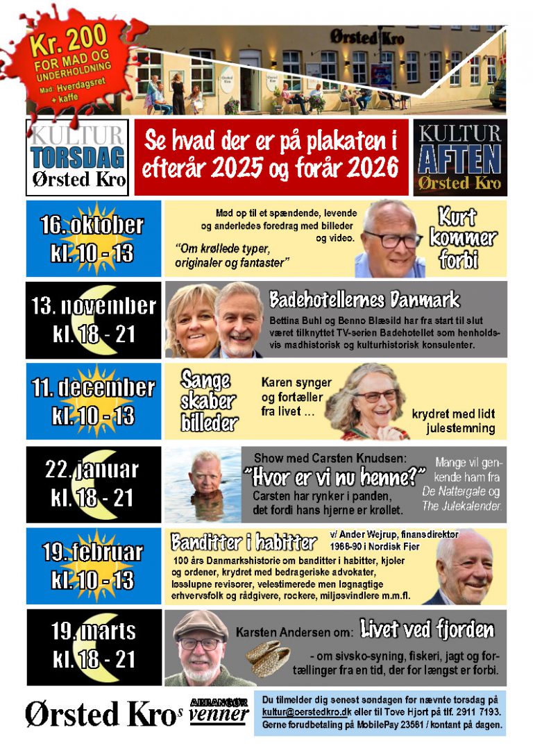 Det sker på Ørsted kro