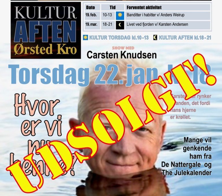 Show med Carsten Knudsen (UDSOLGT)