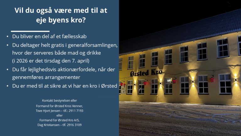 Bliv aktionær på vores kro