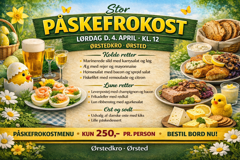 Inviter familien til påskefrokost