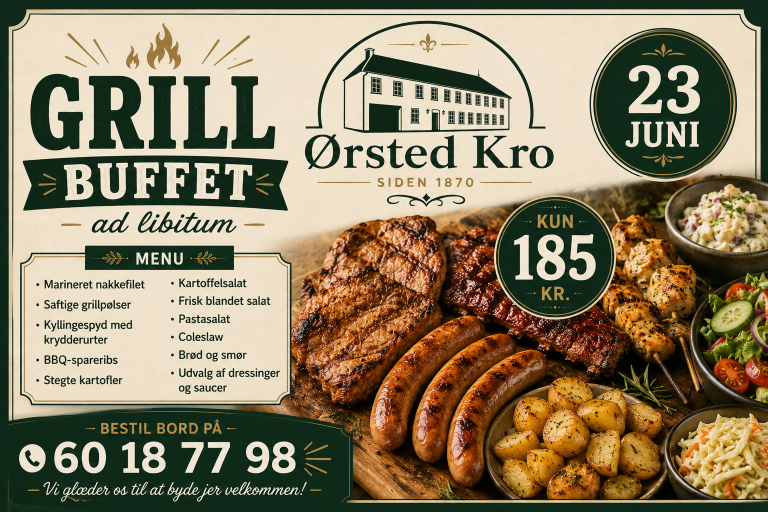 Lækker grill menu til Skt. Hans