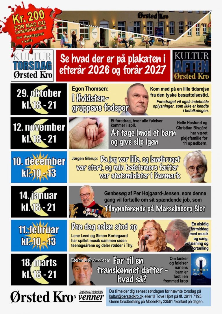 Program til kulturtorsdage